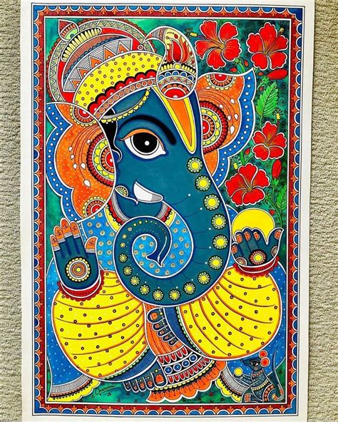 Pin on Madhubani painting