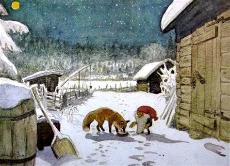 The Tomten and the Fox* (1966) Harald Wiberg~ Swedish~ Children's Book Illustrator/Wildlife ...