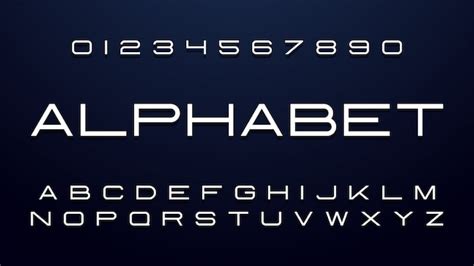 Premium Vector | Thin Futuristic Font