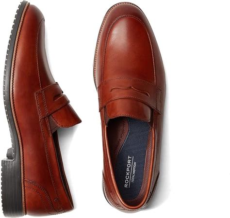 Amazon.com | Rockport Total Motion Dressport Penny Tan 12 M (D) | Loafers & Slip-Ons