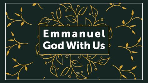 Emmanuel: God With Us, an Advent Devotional