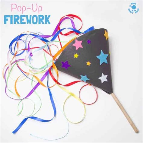 Pop-Up Homemade Firework Craft - Kids Craft Room