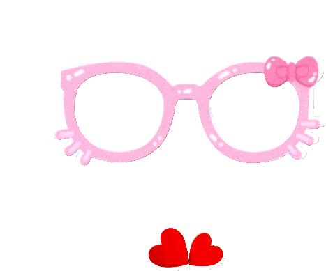 Glasses Hello Kitty Sticker – Glasses Hello Kitty Cute – discover and ...