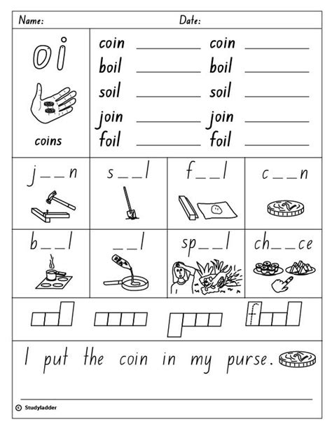 Digraph Oi Worksheets : oi oy Big Phonics Bundle - Make Take & Teach ...