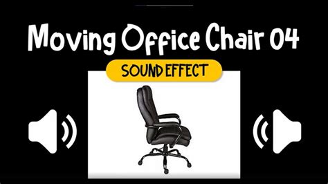 Moving Office Chair #04 Sound Effect | 辦公椅 #04 移動 滾輪 輪子 音效 (High Quality) - YouTube