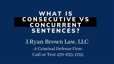 What is Consecutive vs Concurrent Sentences? - YouTube