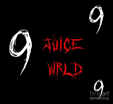 Red Juice Wrld Name Digital Art by Leonvalserd