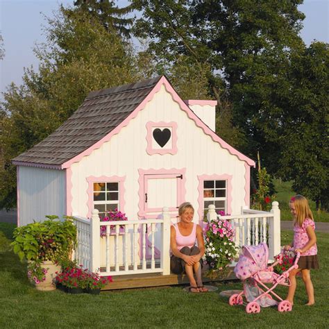 Little Cottage 8 x 8 Gingerbread Wood Playhouse - 8X8GINGERBREAD W/O ...