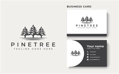 Vintage Pine Tree Logo Template. Vector Illustration 2813211 Vector Art ...