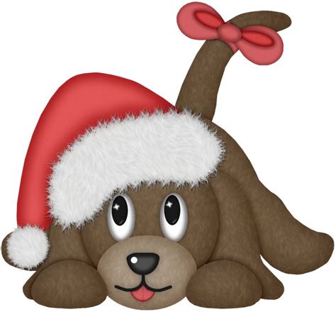 Cartoon Christmas Dog : Merry Christmas Cute Dogs Cartoon. Vector ...