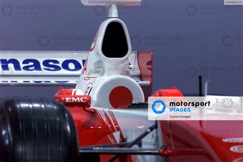 Detail of the Toyota TF102. Panasonic Toyota Launch 17 December 2001 Cologne, Germany. DIGITAL ...