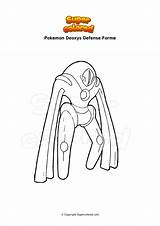 Pokemon Deoxys Coloring Pages sketch template