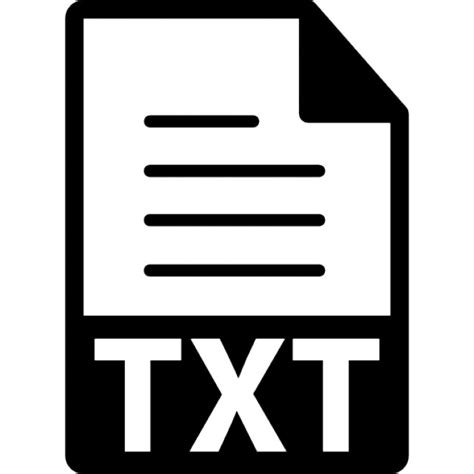 Txt text file extension symbol Icons | Free Download