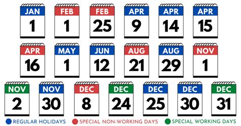 Philippine Holidays 2022 | Regular Holidays & Special Non-Working Days