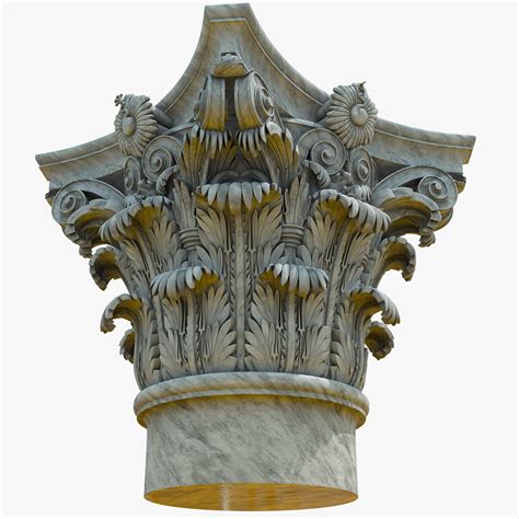 corinthian capital 3d model