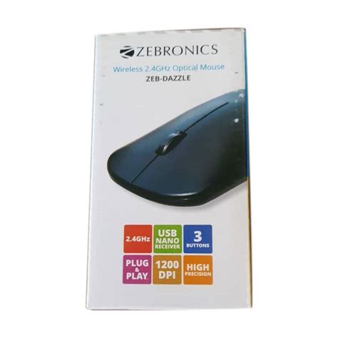 Zebronics 2.4GHZ Wireless Optical Mouse at ₹ 240/piece | ज़ेब्रोनिक्स माउस in New Delhi | ID ...