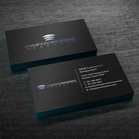 Hire freelance Insurance Agency needs a sleek, sophisticated business card. by design_C ...