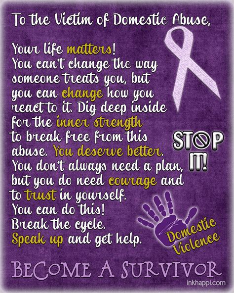 Domestic Violence Awareness Information & Prints - inkhappi