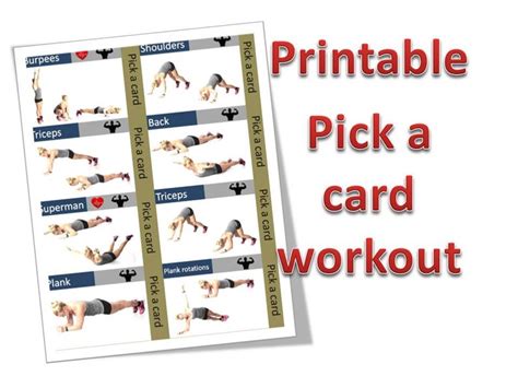 Printable Workout Cards. A4 Size. Total of 28 Exercise Cards. - Etsy Canada