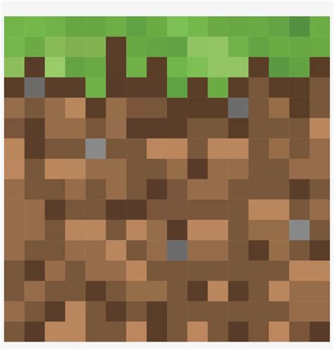 Block Of Grass From The Game Minecraft - Minecraft Grass Block Vector ...