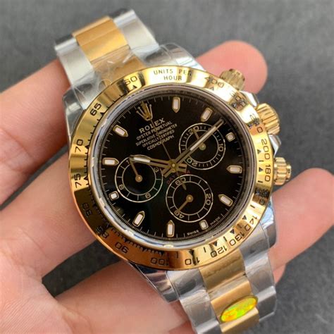 Noob Replica Rolex Daytona 116523 Two Tone with Super Clone 4130 ...