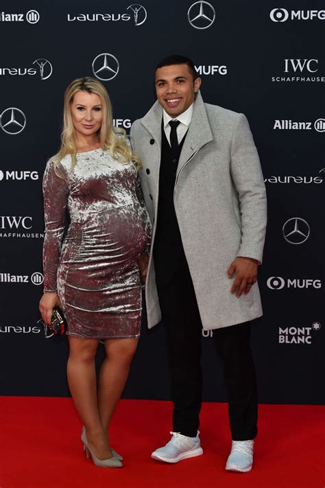 Photo : Bryan Habana et sa femme Janine Viljoen, enceinte, lors des ...