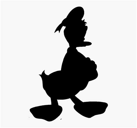 Donald Duck Head Silhouette