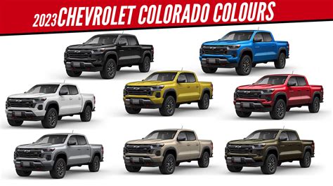 2023 Chevrolet Colorado Pickup Truck – All Color Options – Images | AUTOBICS