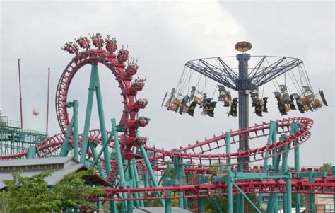 Free picture: inverted roller coaster, amusement park, luna park