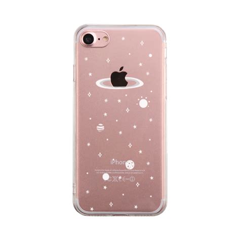 Galaxy Pattern Phone Case Cute Clear Phonecase - BelleChic