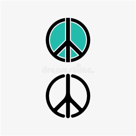 Peace Logo and Design Vector Illustration Concept Design Stock Illustration - Illustration of ...