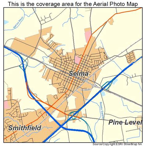 Aerial Photography Map of Selma, NC North Carolina