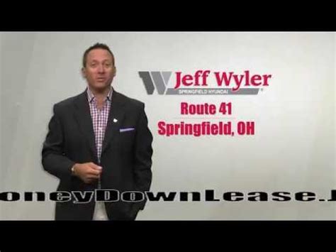 Jeff Wyler Springfield Hyundai - No Money Lease Sonata - YouTube