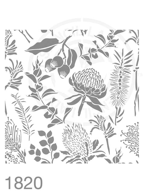 My Stencil Lady Australian Made Stencils Native Plants Pattern