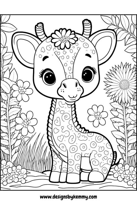 Free Animal Coloring Page | Cute Animal Coloring Pages | Designs By ...