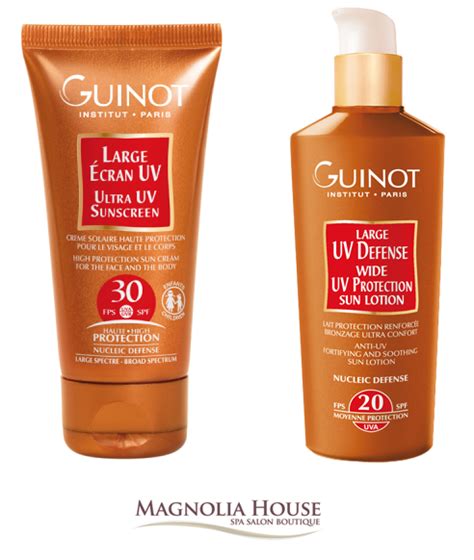 Guinot Sunscreen SPF 30 is a high protection soothing sun cream that provides triple protection ...