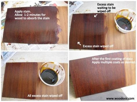 Applying wood stain - How to #outdoorwood | Staining wood, Stain, Wood