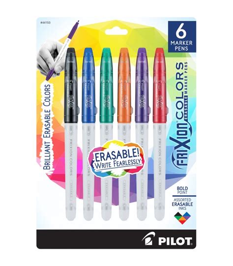 PILOT® FRIXION® COLORS ERASE MARKER PENS 6 - Multi access office