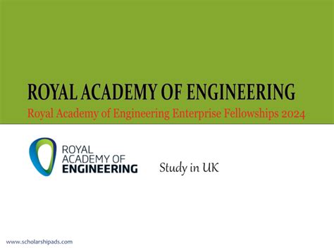 Royal Academy Of Engineering Enterprise Fellowships 2024