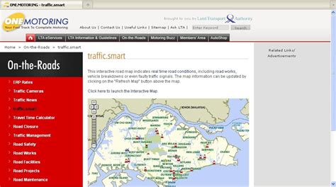 OneMap.sg: ONE.MOTORING Traffic.Smart - Your One Stop Site for all Traffic Information! [Part 1]