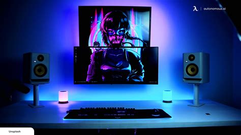 Pink and Blue Gaming Setup for PC Gamers