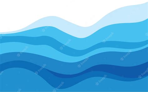 Premium Vector | Blue water wave background wallpaper vector