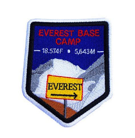 Mount Everest Base Camp Nepal Patch Embroidered Iron or Sew on | Etsy