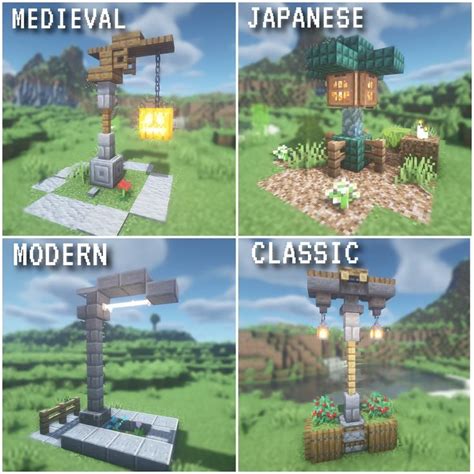 4 Minecraft lantern ideas 💡 | Lantern ideas, Minecraft lantern ...