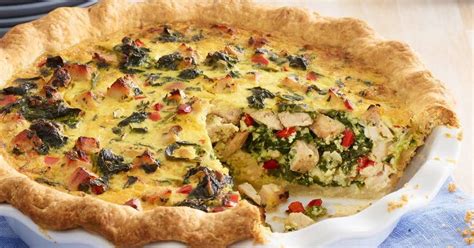 Turkey, Spinach and Swiss Quiche Recipe | Yummly