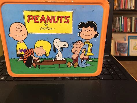 Vintage 1973 Peanuts Lunch Box With Thermos. | #1876781931