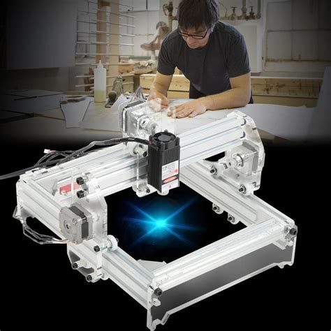 20 X 17cm 3000mW Laser Engraving Machine DIY Kit Desktop Wood Router for Cutting Wood Carving ...