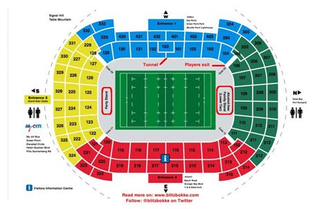 Cape Town stadium map - Map of Cape Town stadium (Western Cape - South ...