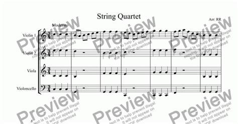 String Quartet - Download Sheet Music PDF file