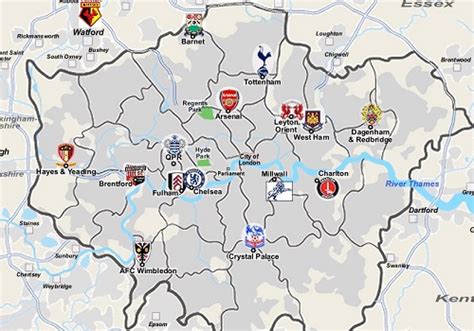 London Premier League Teams All-Time Table - My Football Facts